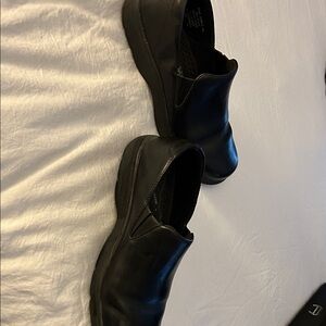 Rockport woman 's Black Leather Loafers-